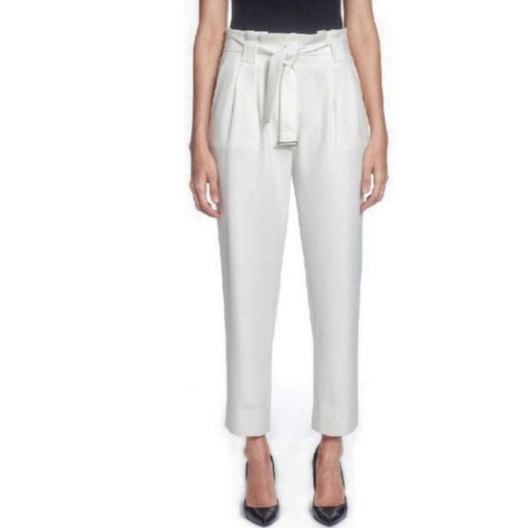 Catherine Malandrino Pants - NWOT Catherine Malandrino Arturo Belted Crop Pants
